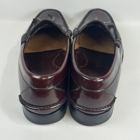 Johnston & Murphy Mens 10D Dress Shoe Oxblood Burgundy Tassel Loafers Leather main image 12